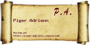 Piger Adrienn névjegykártya